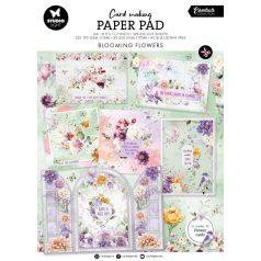   Studio Light Blooming Flowers Papírkészlet A4 Card Making Paper Pad (28 lap)