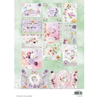   Studio Light Blooming Flowers Papírkészlet A4 Card Making Paper Pad (28 lap)