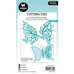   Studio Light Swirls Vágósablon Grunge Cutting Dies (1 csomag)