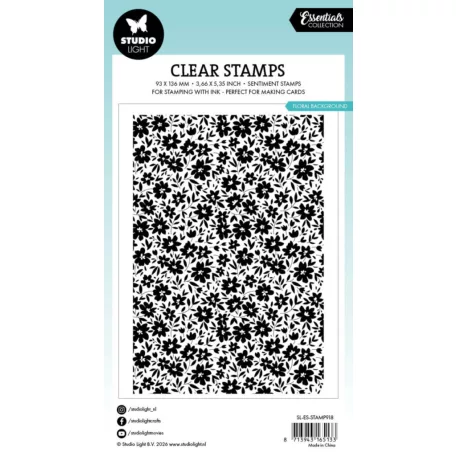 Studio Light Flower Szilikonbélyegző Grunge Clear Stamp (1 csomag)