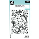Studio Light Butterfly Background Szilikonbélyegző Grunge Clear Stamp (1 csomag)