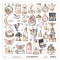 Mintay Scrapbook kivágóív 12" (30 cm) Cute Mystery - Basic Elements (1 ív)
