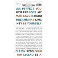 Mintay Matrica Man Cave - WordsPaper Stickers (1 csomag)