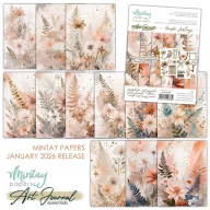   Mintay Papírkészlet 6"x8" (15x20 cm) Tender Feelings - Art Journal Paper Pad (24 lap)
