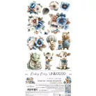 Craft O'Clock Kivágóív Baby Boy Universe Flowers & More Extras to Cut Set (18 ív)