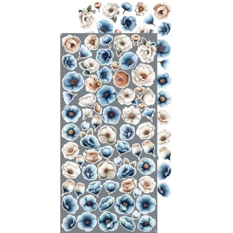 Craft O'Clock Kivágóív Baby Boy Universe Flowers & More Extras to Cut Set (18 ív)