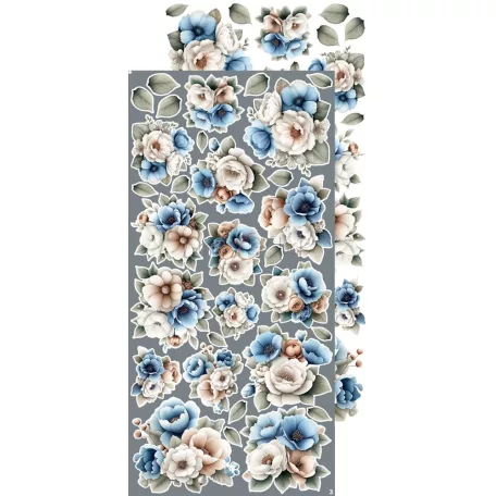 Craft O'Clock Kivágóív Baby Boy Universe Flowers & More Extras to Cut Set (18 ív)