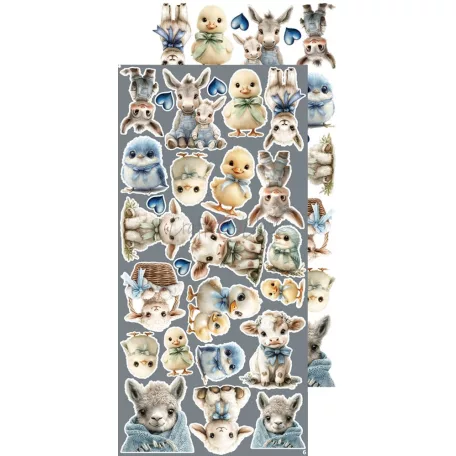 Craft O'Clock Kivágóív Baby Boy Universe Flowers & More Extras to Cut Set (18 ív)