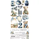 Craft O'Clock Kivágóív Baby Boy Universe Baby Boy Extras to Cut Set (18 ív)