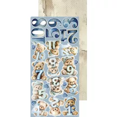   Craft O'Clock Kivágóív Baby Boy Universe Baby Boy Extras to Cut Set (18 ív)