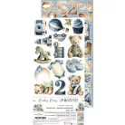 Craft O'Clock Kivágóív Baby Boy Universe Baby Boy Extras to Cut Set (18 ív)