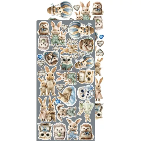 Craft O'Clock Kivágóív Baby Boy Universe Mix Extras to Cut Set (18 ív)