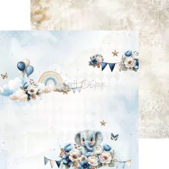   Craft O'Clock Scrapbook papírkészlet 12" (30 cm) Baby Boy Universe Paper Collection Set (6 ív)