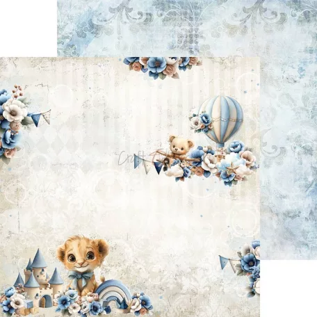 Craft O'Clock Scrapbook papírkészlet 12" (30 cm) Baby Boy Universe Paper Collection Set (6 ív)