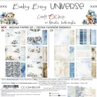Craft O'Clock Scrapbook papírkészlet 8" (20 cm) Baby Boy Universe Mix Paper Set (24 ív)