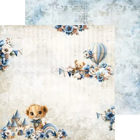Craft O'Clock Scrapbook papírkészlet 8" (20 cm) Baby Boy Universe Mix Paper Set (24 ív)