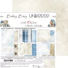 Craft O'Clock Scrapbook papírkészlet 8" (20 cm) Baby Boy Universe Basic Paper Set (24 ív)