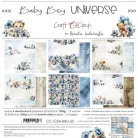 Craft O'Clock Scrapbook papírkészlet 6" (15 cm) Baby Boy Universe Paper Collection Set (24 ív)