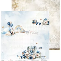   Craft O'Clock Scrapbook papírkészlet 6" (15 cm) Baby Boy Universe Paper Collection Set (24 ív)