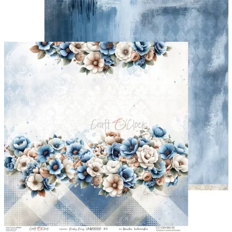 Craft O'Clock Scrapbook papírkészlet 6" (15 cm) Baby Boy Universe Paper Collection Set (24 ív)