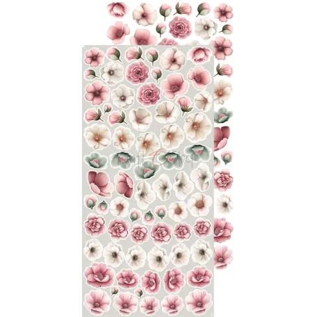 Craft O'Clock Kivágóív Baby Girl Universe Flowers & More Extras to Cut Set (18 ív)