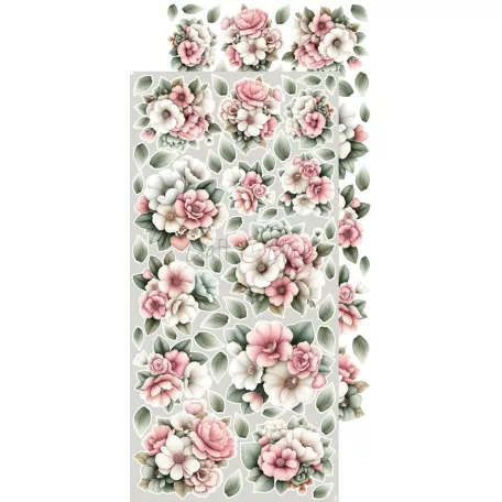 Craft O'Clock Kivágóív Baby Girl Universe Flowers & More Extras to Cut Set (18 ív)