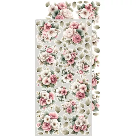 Craft O'Clock Kivágóív Baby Girl Universe Flowers & More Extras to Cut Set (18 ív)