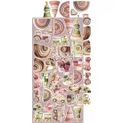 Craft O'Clock Kivágóív Baby Girl Universe Baby Girl Extras to Cut Set (18 ív)