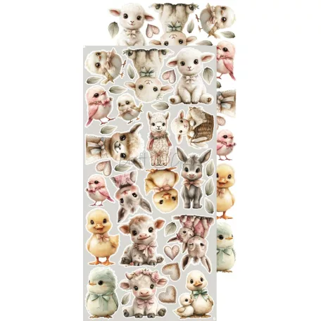 Craft O'Clock Kivágóív Baby Girl Universe Mix Extras to Cut Set (18 ív)