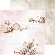   Craft O'Clock Scrapbook papírkészlet 12" (30 cm) Baby Girl Universe Paper Collection Set (6 ív)