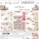 Craft O'Clock Scrapbook papírkészlet 12" (30 cm) Baby Girl Universe Paper Collection Set (6 ív)