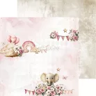 Craft O'Clock Scrapbook papírkészlet 8" (20 cm) Baby Girl Universe Mix Paper Set (24 ív)
