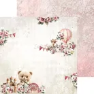 Craft O'Clock Scrapbook papírkészlet 8" (20 cm) Baby Girl Universe Mix Paper Set (24 ív)