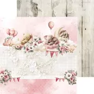Craft O'Clock Scrapbook papírkészlet 8" (20 cm) Baby Girl Universe Mix Paper Set (24 ív)