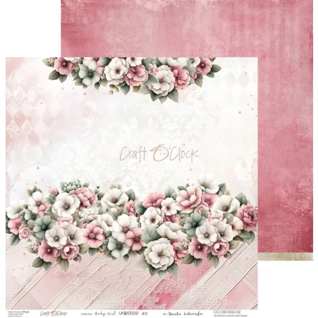 Craft O'Clock Scrapbook papírkészlet 6" (15 cm) Baby Girl Universe Paper Collection Set (24 ív)