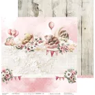 Craft O'Clock Scrapbook papírkészlet 6" (15 cm) Baby Girl Universe Paper Collection Set (24 ív)