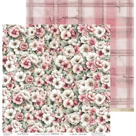 Craft O'Clock Scrapbook papírkészlet 6" (15 cm) Baby Girl Universe Paper Collection Set (24 ív)