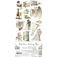   Craft O'Clock Kivágóív Baby Boy Universe Baby Boy Extras to Cut Set (18 ív)