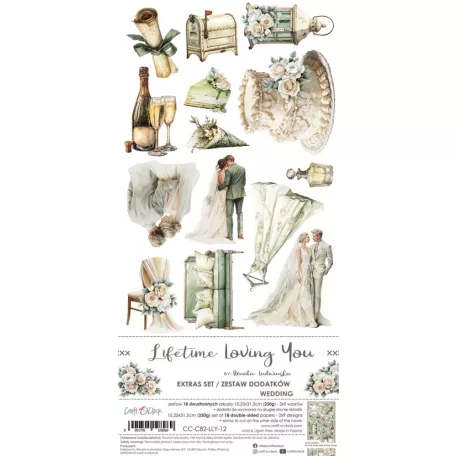 Craft O'Clock Kivágóív Baby Boy Universe Baby Boy Extras to Cut Set (18 ív)