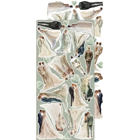 Craft O'Clock Kivágóív Baby Boy Universe Baby Boy Extras to Cut Set (18 ív)