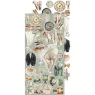 Craft O'Clock Kivágóív Baby Boy Universe Baby Boy Extras to Cut Set (18 ív)