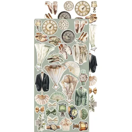 Craft O'Clock Kivágóív Baby Boy Universe Baby Boy Extras to Cut Set (18 ív)