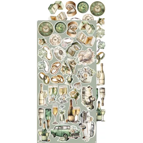 Craft O'Clock Kivágóív Baby Boy Universe Baby Boy Extras to Cut Set (18 ív)