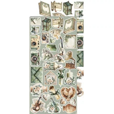 Craft O'Clock Kivágóív Baby Boy Universe Baby Boy Extras to Cut Set (18 ív)