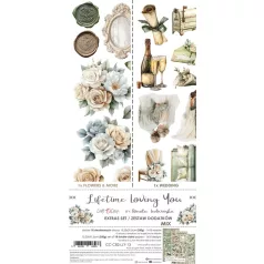   Craft O'Clock Kivágóív Baby Boy Universe Mix Extras to Cut Set (18 ív)