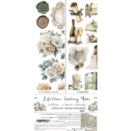 Craft O'Clock Kivágóív Baby Boy Universe Mix Extras to Cut Set (18 ív)