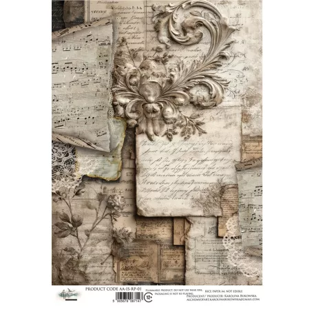 Alchemy of Art Rízspapír A4 - In Silence 01 -  - Rice Paper (1 ív)