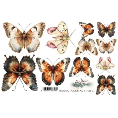   Alchemy of Art Átlátszó fólia A5 - In Silence - Butterflies - Transparent foil (1 ív)