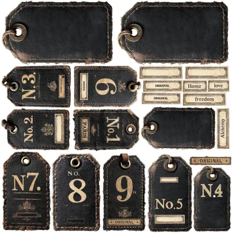 Alchemy of Art Szövet kivágóív  In Silence 05 Fabric cut-outs (1 ív)