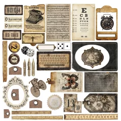   Alchemy of Art Szövet kivágóív  In Silence 03 Fabric cut-outs (1 ív)